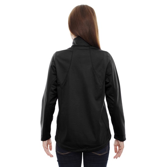 Ladies' Splice Three-Layer Light Bonded Soft Shell Jacket with Laser Welding