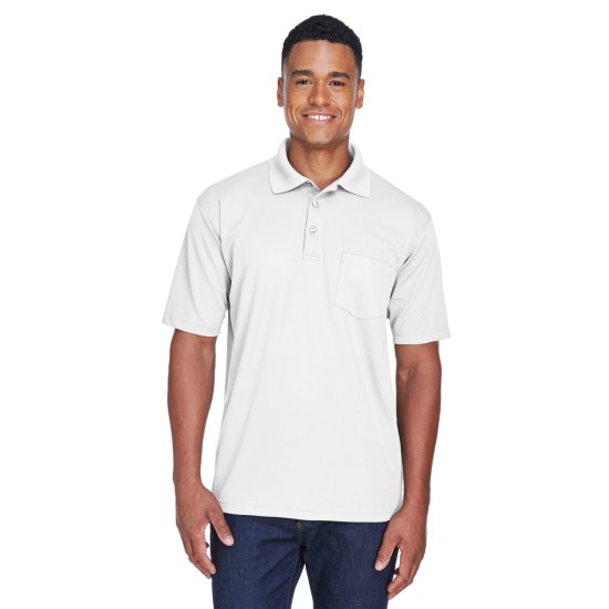 UltraClub - Adult Cool & Dry Mesh Piqué Polo with Pocket