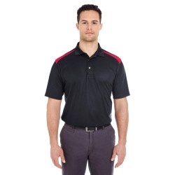 UltraClub - Adult Cool & Dry Two-Tone Mesh Piqué Polo