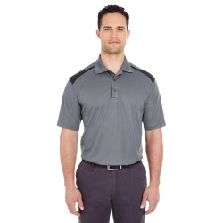 UltraClub - Adult Cool & Dry Two-Tone Mesh Piqué Polo