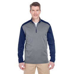 UltraClub - Adult Cool & Dry Sport Two-Tone Quarter-Zip Pullover