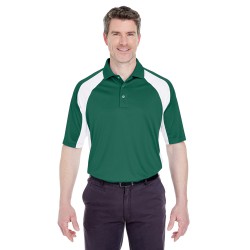 UltraClub - Adult Cool & Dry Sport Performance Colorblock Interlock Polo