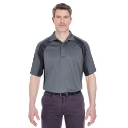 UltraClub - Adult Cool & Dry Sport Performance Colorblock Interlock Polo