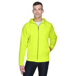 UltraClub - Adult Rugged Wear Thermal-Lined Full-Zip Hooded Fleece