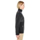 UltraClub - Ladies' Fleece Jacket with Quilted Yoke Overlay