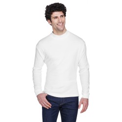 UltraClub - Adult Egyptian Interlock Long-Sleeve Mock Turtleneck