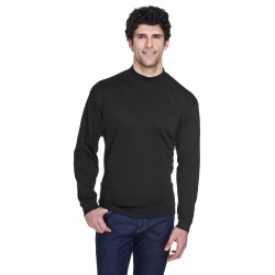 UltraClub - Adult Egyptian Interlock Long-Sleeve Mock Turtleneck