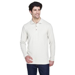 UltraClub - Adult Long-Sleeve Classic Piqué Polo