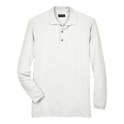 UltraClub - Adult Long-Sleeve Classic Piqué Polo