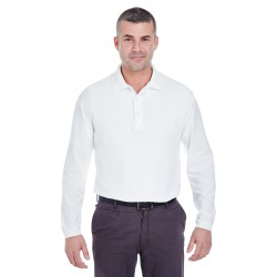 UltraClub - Adult Long-Sleeve Whisper Piqué Polo