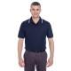 UltraClub - Men's Short-Sleeve Whisper Piqué Polo with Tipped Collar and Cuffs
