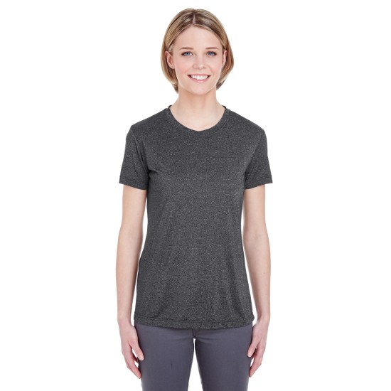 UltraClub - Ladies'  Cool & Dry Heathered Performance T-Shirt