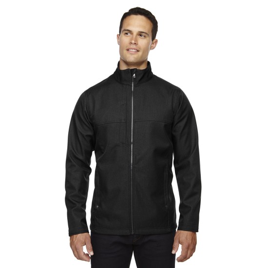 Men's City Textured Three-Layer Fleece Bonded Soft Shell Jacket