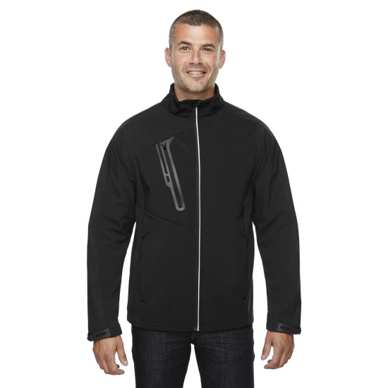 Men's Terrain Colorblock Soft Shell with Embossed Print