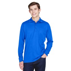 Adult Pinnacle Performance Long-Sleeve Piqué Polo with Pocket