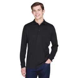 Adult Pinnacle Performance Long-Sleeve Piqué Polo with Pocket