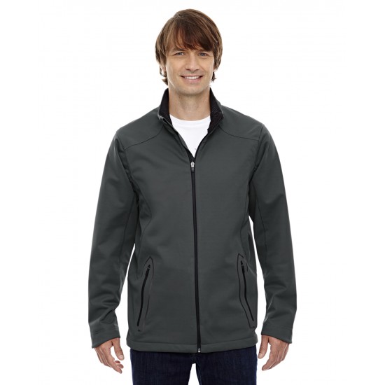 Men's Splice Three-Layer Light Bonded Soft Shell Jacket with Laser Welding