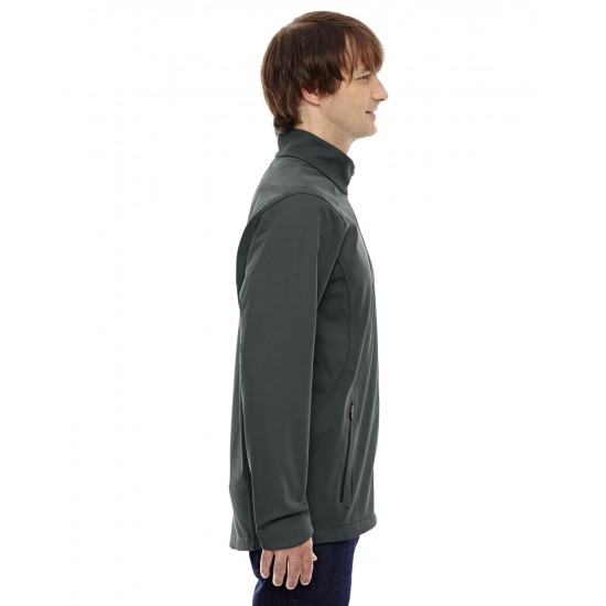 Men's Splice Three-Layer Light Bonded Soft Shell Jacket with Laser Welding