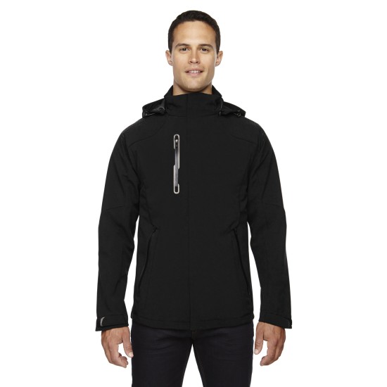 Men's Axis Soft Shell Jacket with Print Graphic Accents