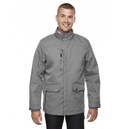Men's Uptown Three-Layer Light Bonded City Textured Soft Shell Jacket