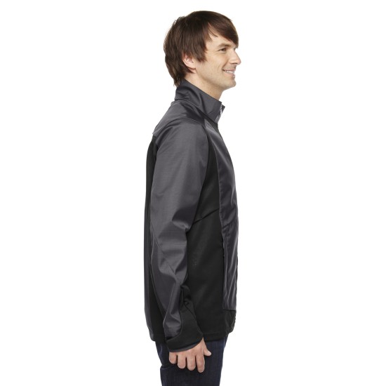 Men's Commute Three-Layer Light Bonded Two-Tone Soft Shell Jacket with Heat Reflect Technology