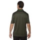 Men's Exhilarate Coffee Charcoal Performance Polo with Back Pocket