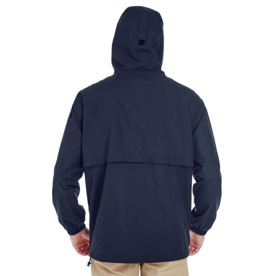 UltraClub - Adult Microfiber Full-Zip Hooded Jacket