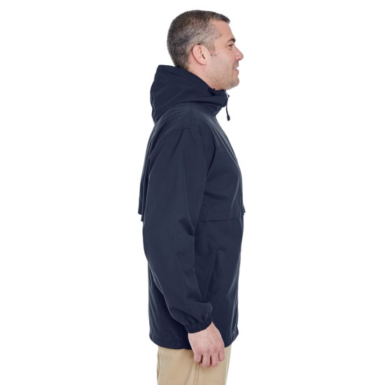 UltraClub - Adult Microfiber Full-Zip Hooded Jacket