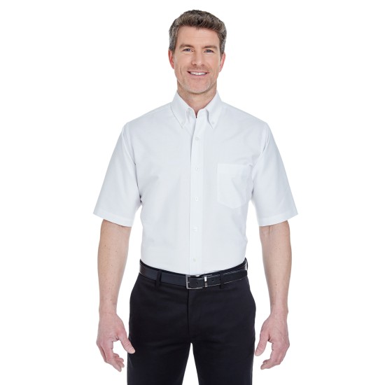 UltraClub - Men's Tall Classic Wrinkle-Resistant Short-Sleeve Oxford