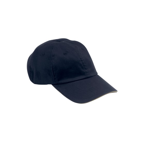 Big Accessories - 6-Panel Unstructured Cap with Sandwich Bill