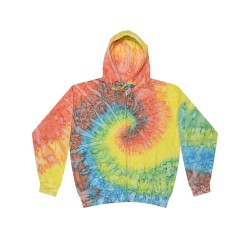 Adult Tie-Dyed Full-Zip Hooded Sweatshirt