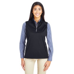 Ladies' Techno Lite Three-Layer Knit Tech-Shell Quarter-Zip Vest