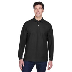 Men's Pima Piqué Long-Sleeve Polo