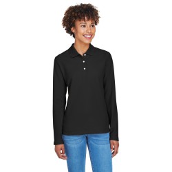 Ladies' Pima Piqué Long-Sleeve Polo