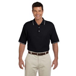 Men's Pima Piqué Short-Sleeve Tipped Polo