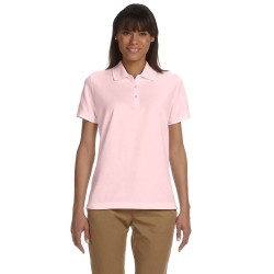 Ladies' Pima Piqué Short-Sleeve Tipped Polo