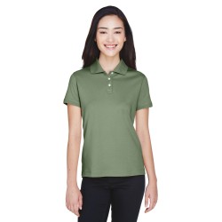 Ladies' Solid Perfect Pima Interlock Polo