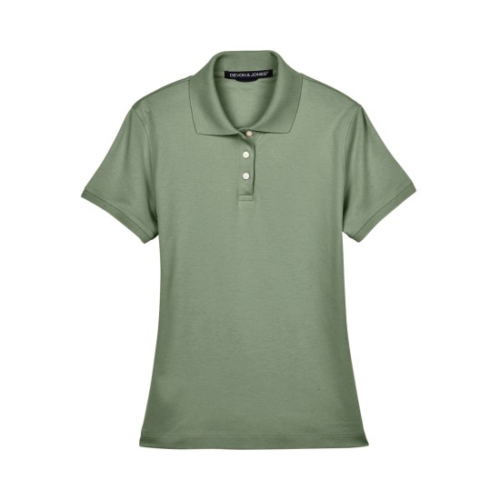 Ladies' Solid Perfect Pima Interlock Polo