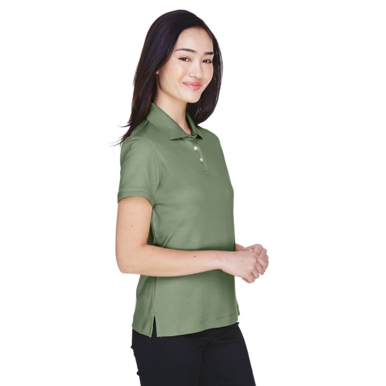 Ladies' Solid Perfect Pima Interlock Polo