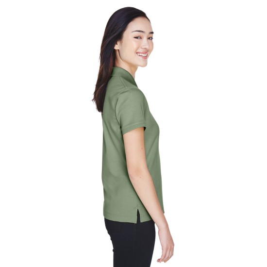 Ladies' Solid Perfect Pima Interlock Polo