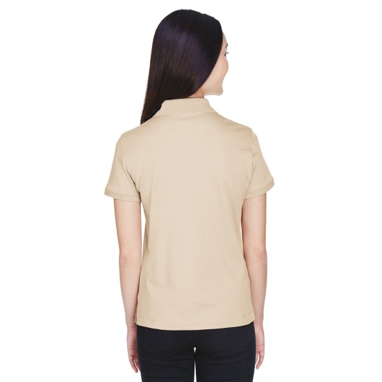 Ladies' Solid Perfect Pima Interlock Polo