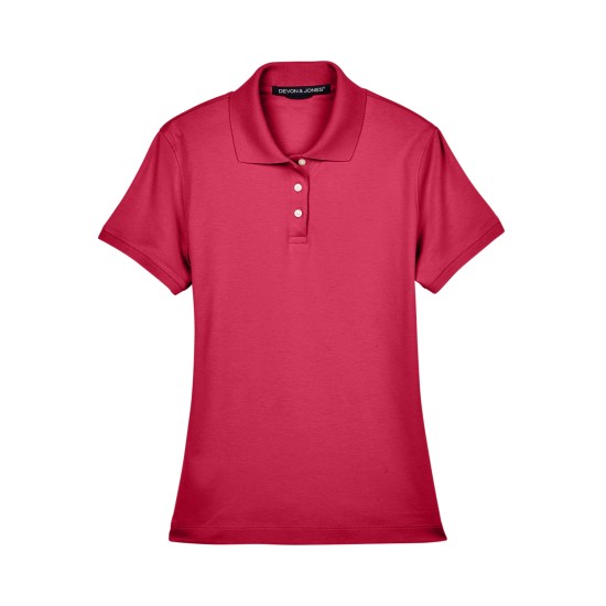 Ladies' Solid Perfect Pima Interlock Polo