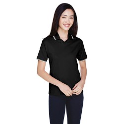 Ladies' Tipped Perfect Pima Interlock Polo