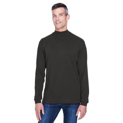 Adult Sueded Cotton Jersey Mock Turtleneck