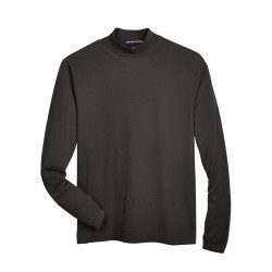 Adult Sueded Cotton Jersey Mock Turtleneck