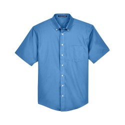 Men's Crown Woven Collection SolidBroadcloth Short-Sleeve Shirt