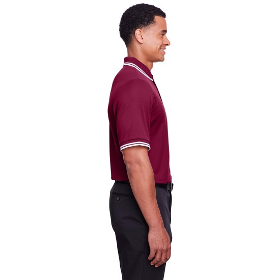 Men's CrownLux Performance Plaited Tipped Polo