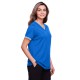 Ladies' CrownLux Performance Plaited Tipped V-Neck Polo