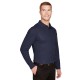 CrownLux Performance Men's Plaited Long Sleeve Polo