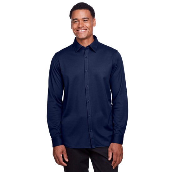 Men's CrownLux Performance Plaited Button-Down Shirt